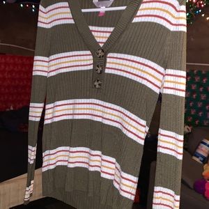 long sleeve striped shirt